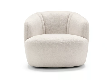EMBER - Swivel fabric armchair by Max Divani - view 2